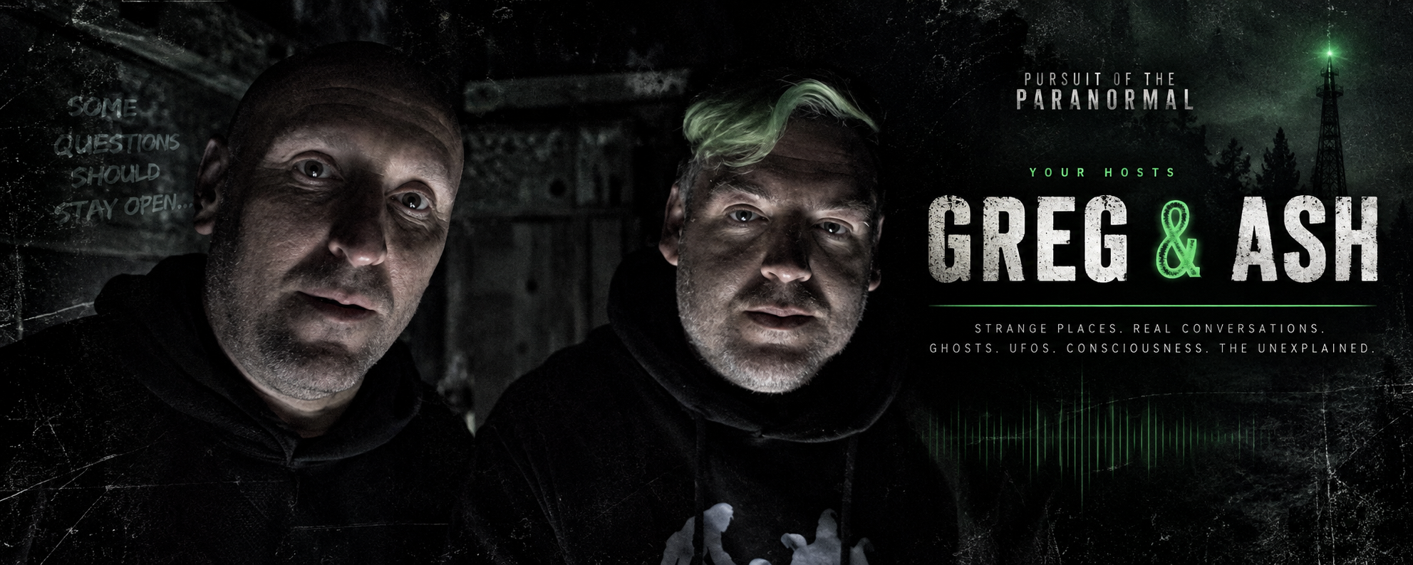 Greg and Ash — hosts of Pursuit of the Paranormal